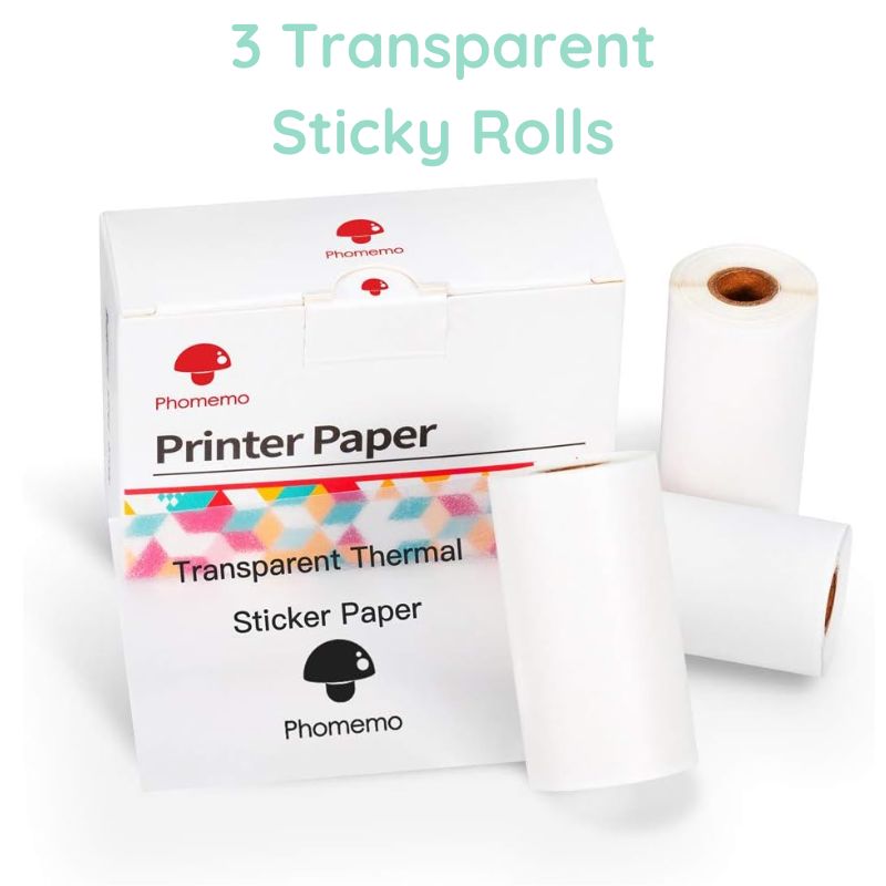 Printemped™ Transparent Thermal Paper (3 Pack)